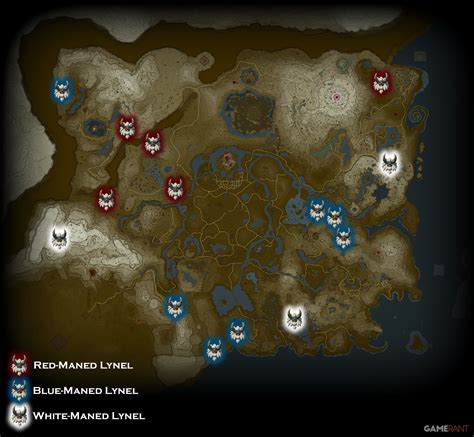 zelda breath of the wild lynel locations|lynel totk.